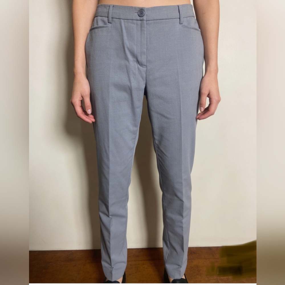 Cleo Size 8 Gray Textured Trousers Women’s Stretch Work Pants NWT